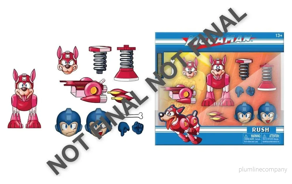 Mega Man actionfigur Rush, 7 cm Mega Man actionfigur Rush, 7 cm