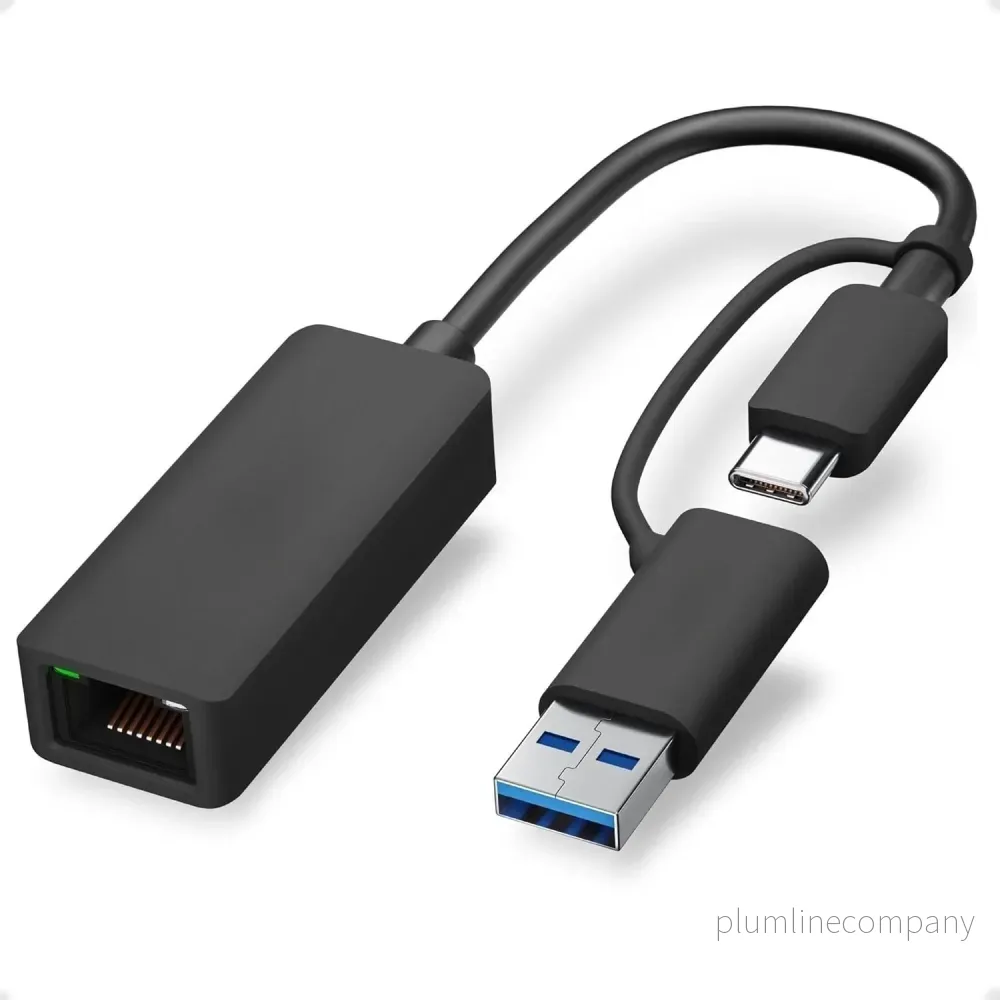 NÖRDIC Nätverksadapter USB-A och USB-C 3.0 till 5G Ethernet
