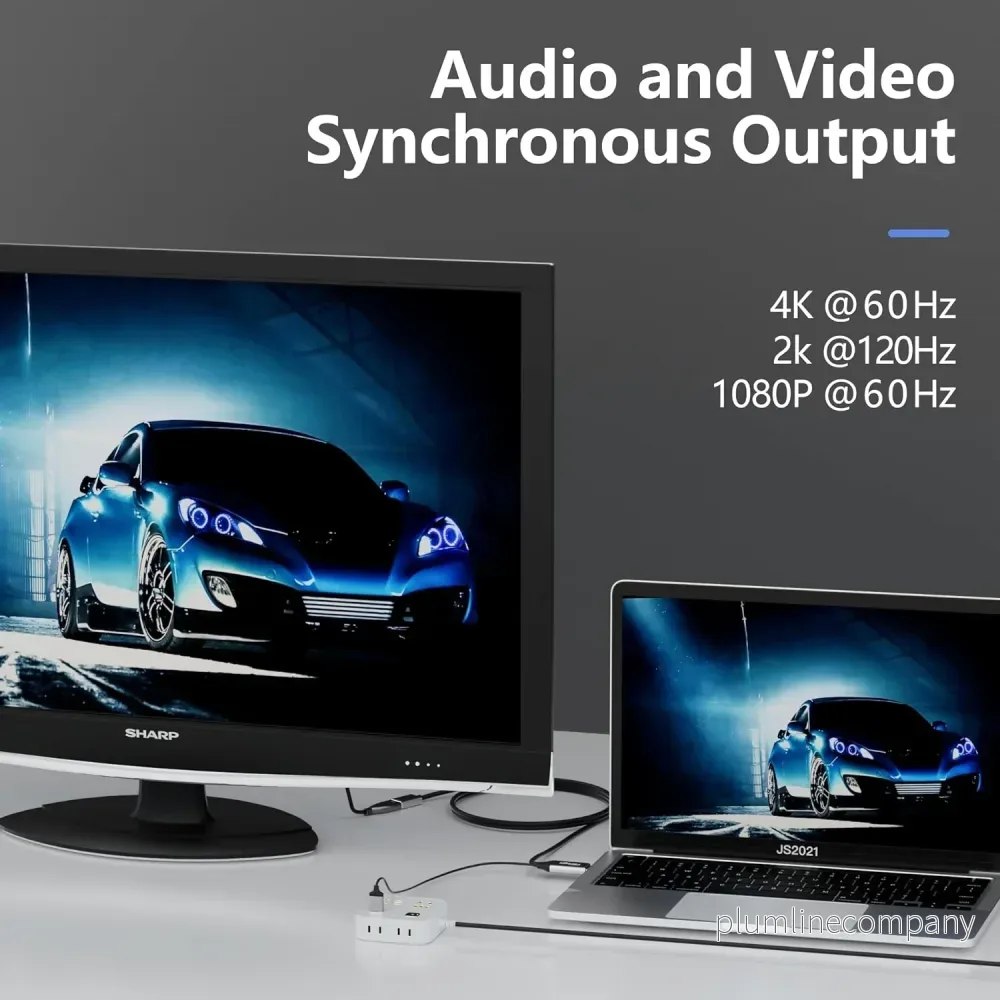 NÖRDIC HDMI till Displayport kabel 3m 4K60Hz 18Gbps - Bild 3
