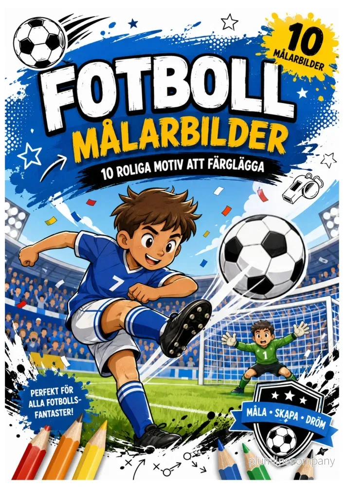 10 målarbilder med fotboll 10 målarbilder med fotboll