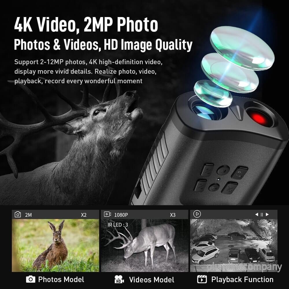 APEXEL 4K HD Digitala Nattvisionsglasögon med Kreativ Uggledesign - Bild 2