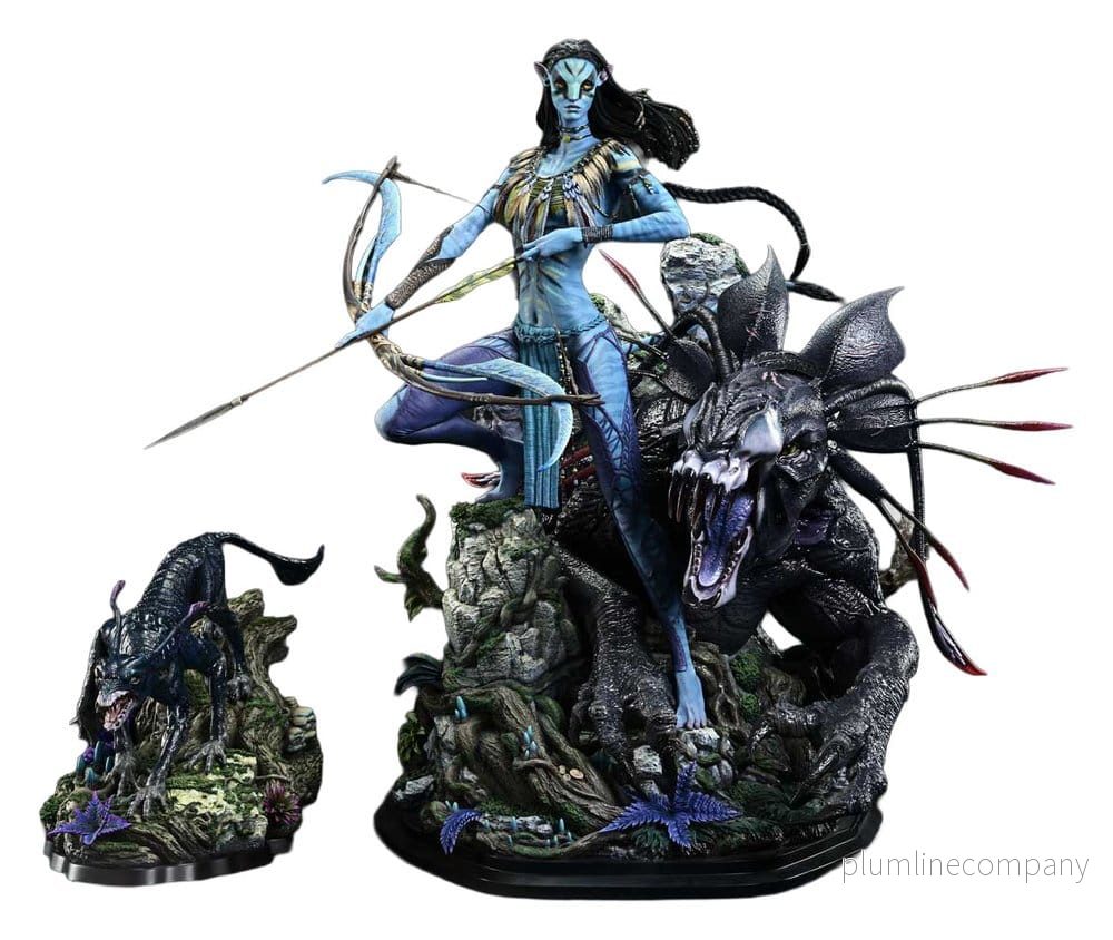 Avatar (Film) Real Elite Masterline Series staty 1/4 Neytiri & Thanator Deluxe Version 75 cm Avatar (Film) Real Elite Masterline Series staty 1/4 Neytiri & Thanator Deluxe Version 75 cm