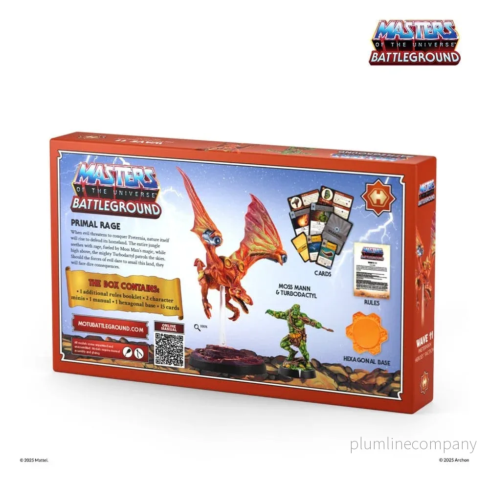 Masters of the Universe: Battleground Miniatyrspel Vågcirkel 11: Preternian Hjältar (Moss Man / Turbodactyl) *Engelsk version* - Bild 2