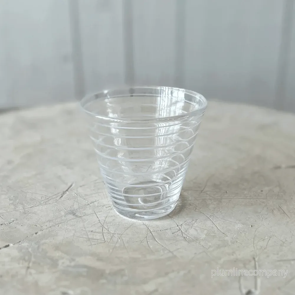 Glas litet rand vit - Bild 3