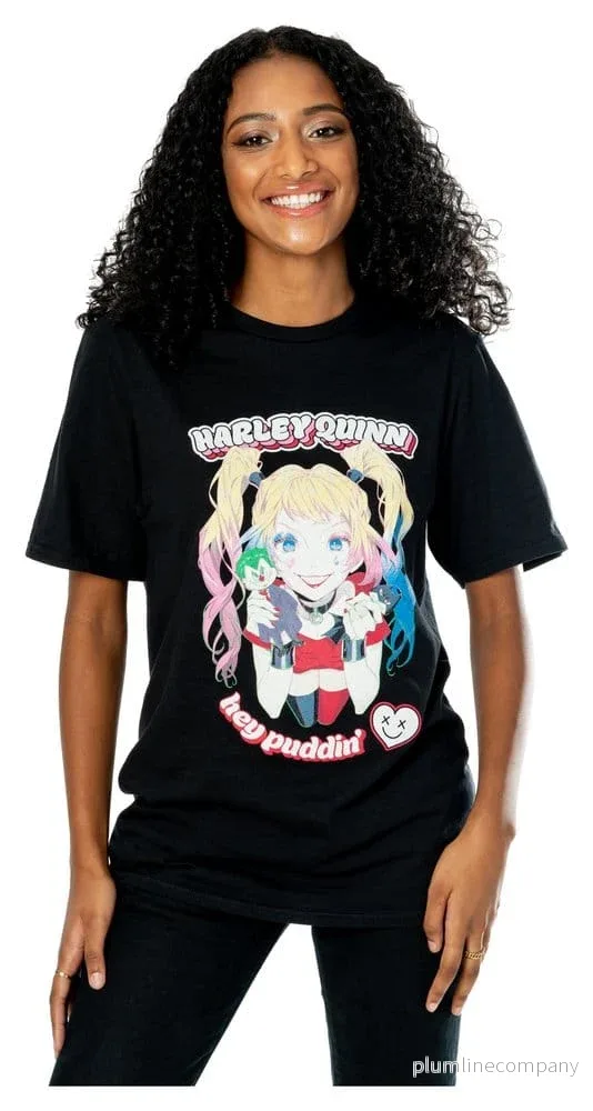 DC T-shirt Harley Quinn Anime Puddin' - Bild 3