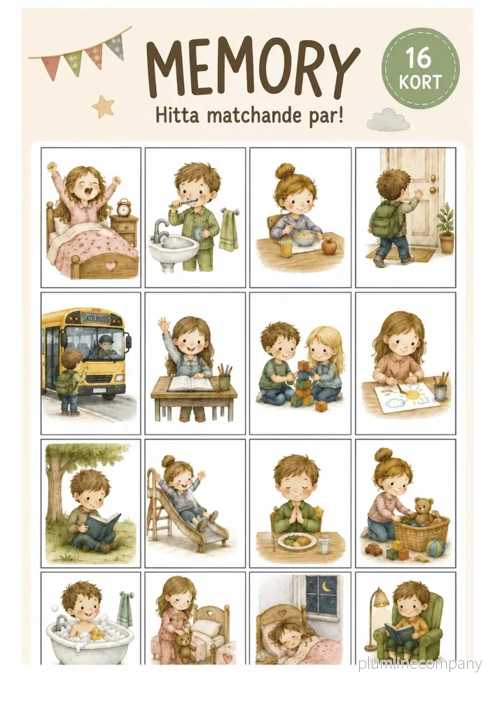 Memory från vardagen (16 bitar)