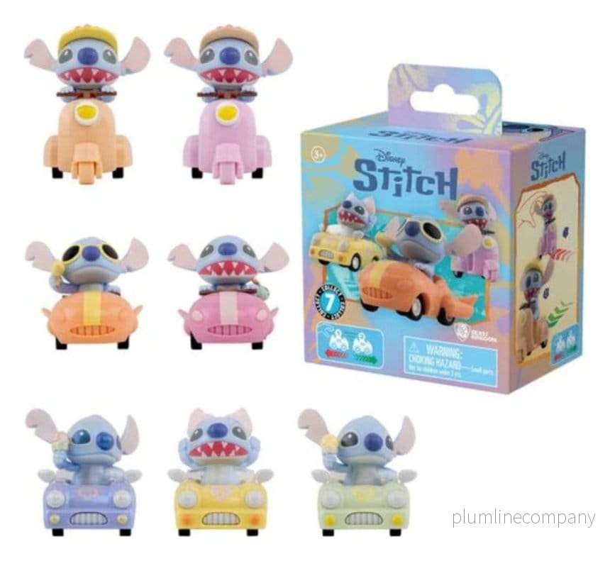Disney Zoom Hero Pullback Vehicles with Figures Lilo & Stitch Series 2 Blind Box Display (12) - Bild 2
