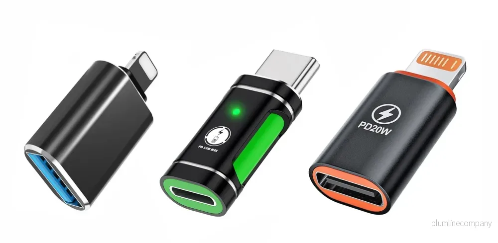 NÖRDIC non-MFI Lightning till USB-A/C adapter kit 3-pack NÖRDIC non-MFI Lightning till USB-A/C adapter kit 3-pack