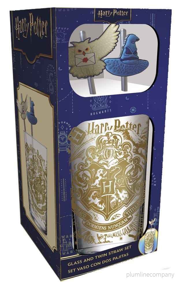 Harry Potter glasdricksglas med sugrör Magi & Oreda 485 ml - Bild 2