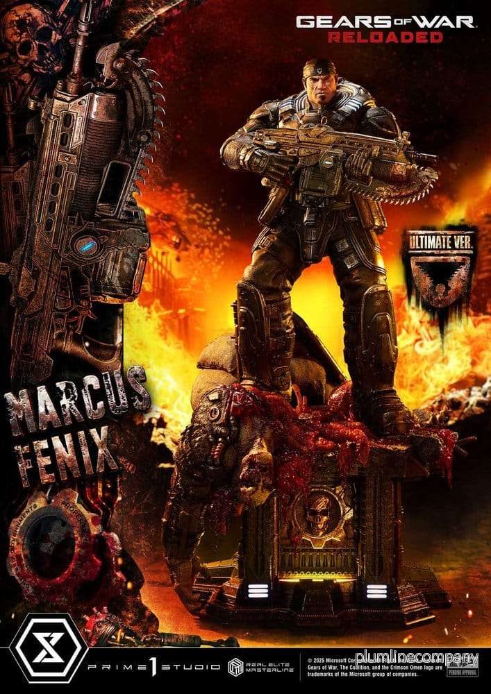 Gears of War: Reloaded Real Elite Masterline Series Statue 1/3 Marcus Fenix Ultimate Version 97 cm - Bild 3
