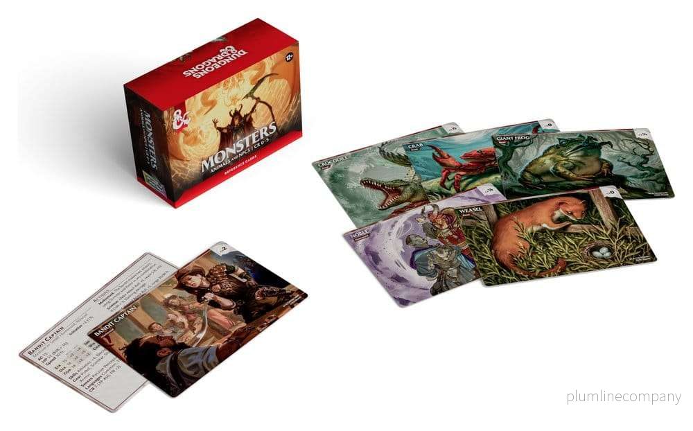 Dungeons & Dragons Rollspelsreferenskort: Monster (Djur och NPC) – Engelska Versionen - Bild 3