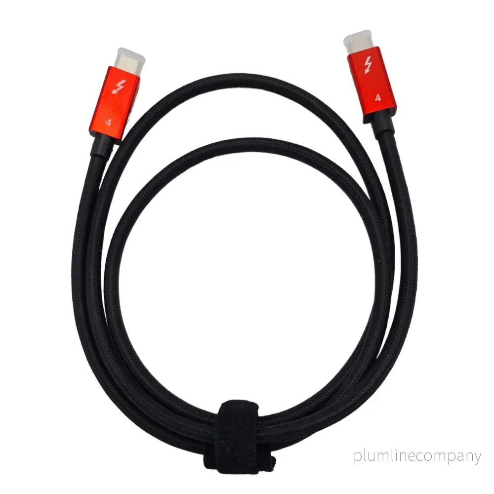 NÖRDIC 3m Thunderbolt 4 USB-C kabel 40Gbps 100W laddning 8K video kompatibel med USB 4 och Thunderbolt 3 - Bild 2