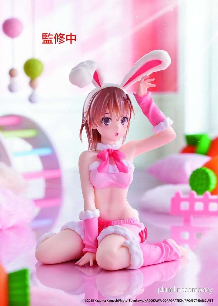 A Certain Scientific Railgun Moflock PVC-figur Mikoto Misaka (Fluffy Bunny Ver.) 13 cm - Bild 2
