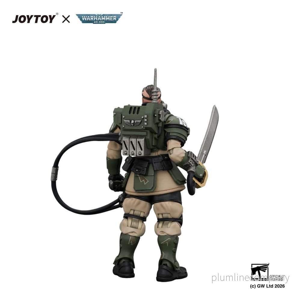 Warhammer Actionfigur Astra Militarum Kasrkin 7 med Hot-shot Laspistol och Power Sword - Bild 2