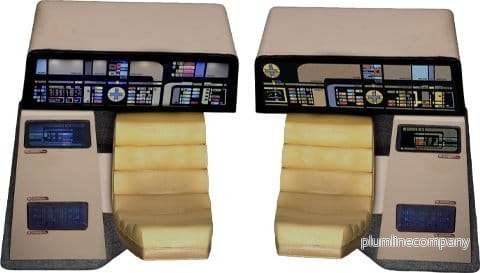 Star Trek: The Next Generation Replica 1/6 Enterprise-D Bridge Consoles Set Star Trek: The Next Generation Replica 1/6 Enterprise-D Bridge Consoles Set