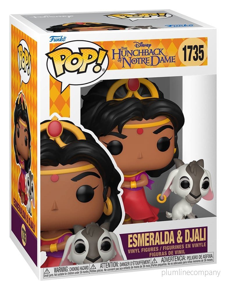 Ringaren från Notre Dame POP! Figur Esmeralda & Djali 9 cm - Bild 3