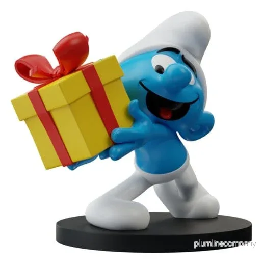Smurfarna Figur Jokey Smurf med Present 10 cm - Bild 3