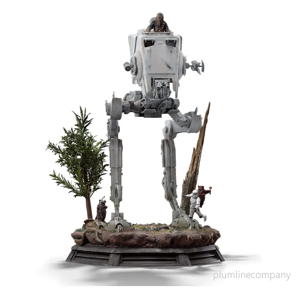 Star Wars Demi Art Scale Figur 1/20 AT-ST och Chewbacca 53 cm
