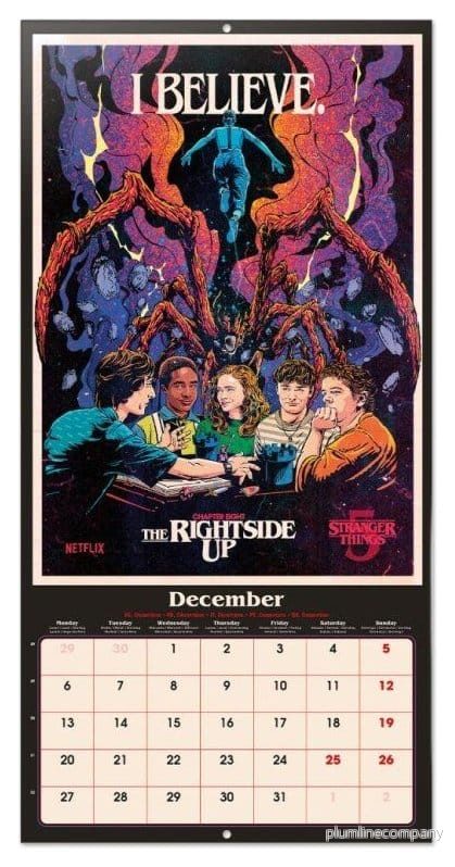Stranger Things Väggalmanacka 2027 30 x 30 cm - Bild 3