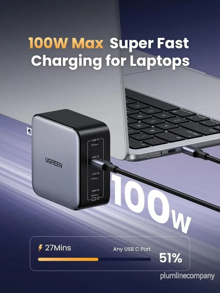 UGREEN Nexode 100W USB C Charger Block, 4-Port Type C Charger GaN Charger - Bild 2