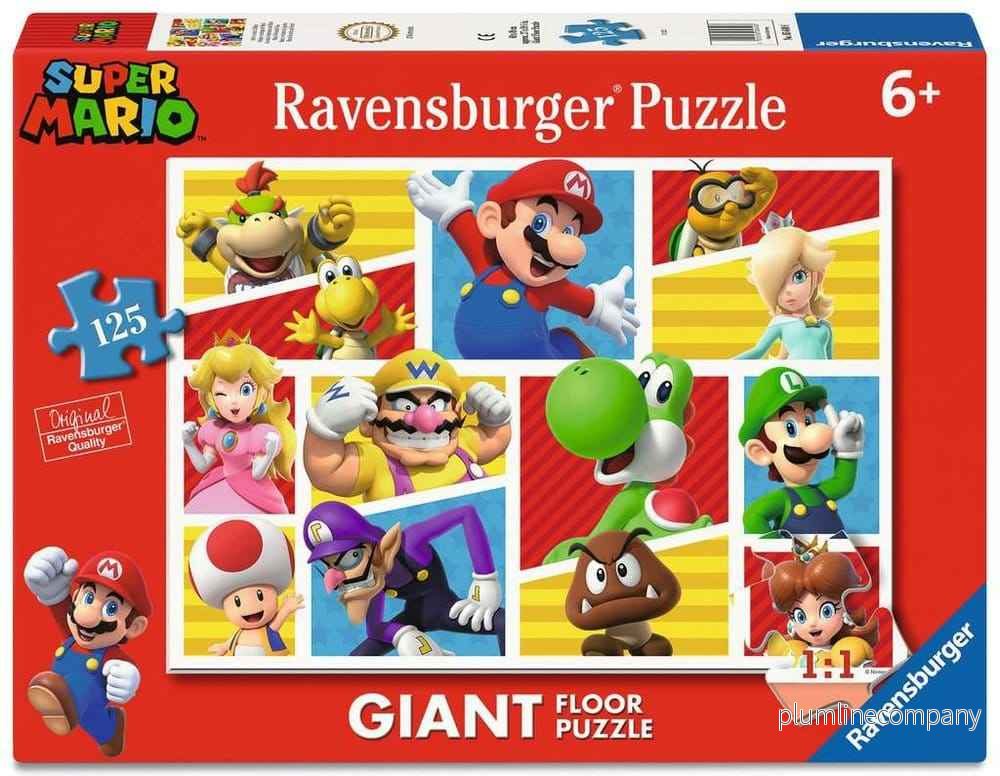 Super Mario Stort Golvpussel Mario och Vänner och Fiender (125 Bitar) Super Mario Stort Golvpussel Mario och Vänner och Fiender (125 Bitar)