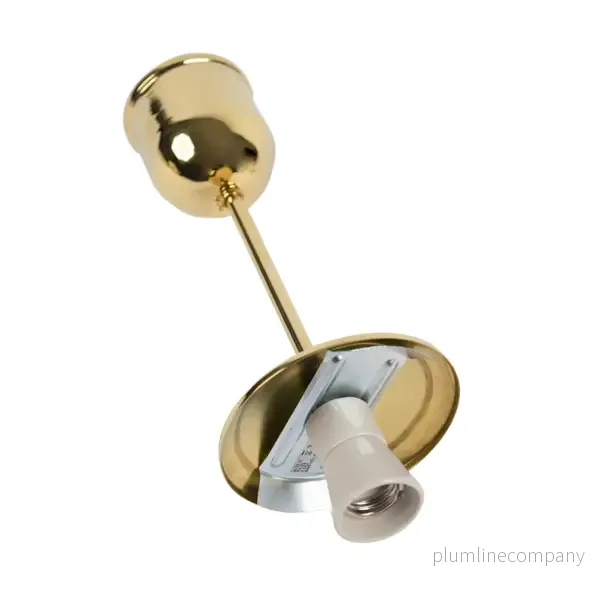 Lampa Bikupa liten, gul mässing, kort - Bild 2