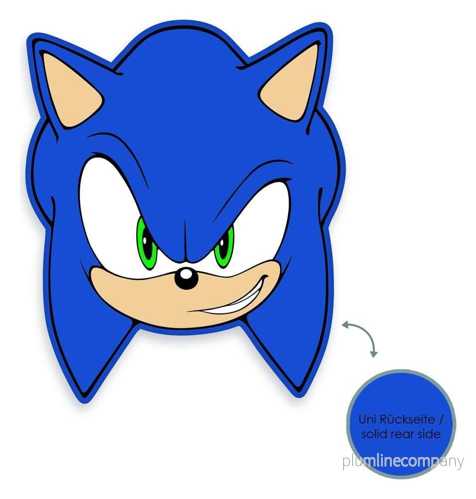 Sonic-kudde – Sonic Head 36 cm Sonic-kudde – Sonic Head 36 cm