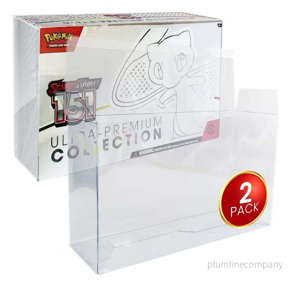 Evoretro PET Protectors 2-Pack för Pokémon 151 Scarlet & Violet Ultra Collection Box Evoretro PET Protectors 2-Pack för Pokémon 151 Scarlet & Violet Ultra Collection Box