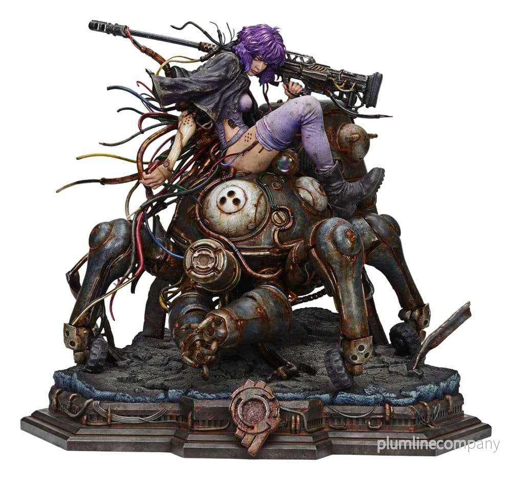 Ghost in the Shell Stand Alone Complex The Legend of Beauty and the Beast Staty 1/4 Motoko Kusanagi & Tachikoma Character Color Art by Entei Ryu Bonus Version 53 cm