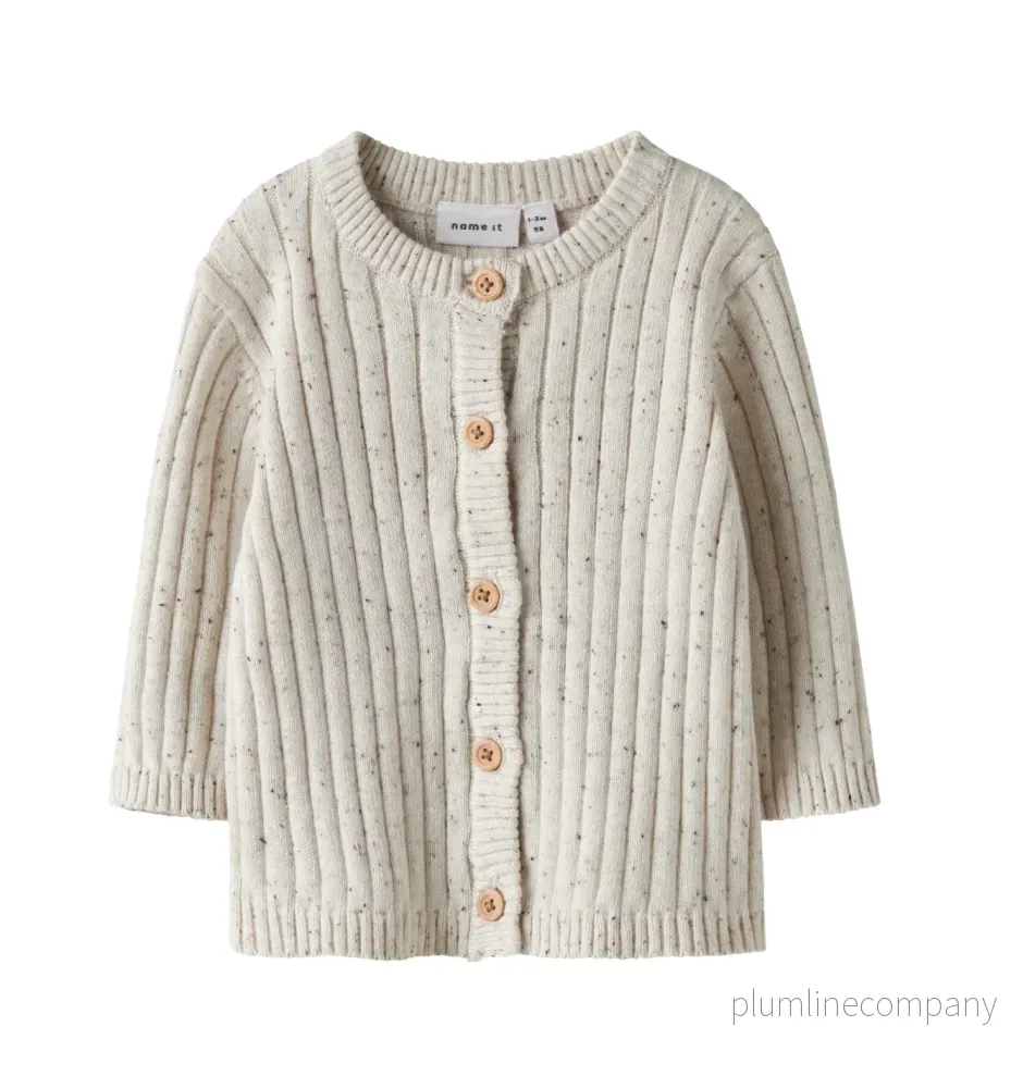 ORGANIC COTTON KNITTED CARDIGAN – NBNTILLA LS KNIT CARD