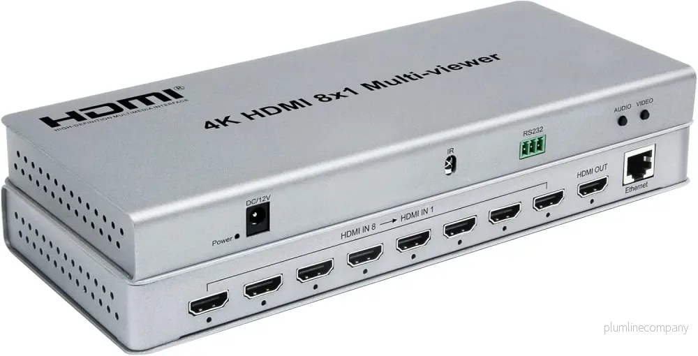NÖRDIC HDMI 4K30hz 8×1 Multi-Viewer Switch NÖRDIC HDMI 4K30hz 8×1 Multi-Viewer Switch