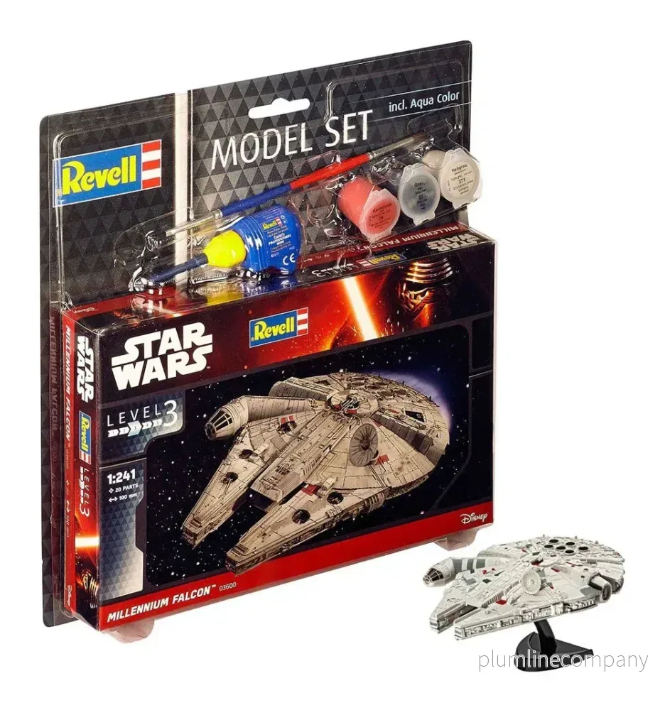 Star Wars Modellkit 1/241 Millennium Falcon 10 cm Star Wars Modellkit 1/241 Millennium Falcon 10 cm