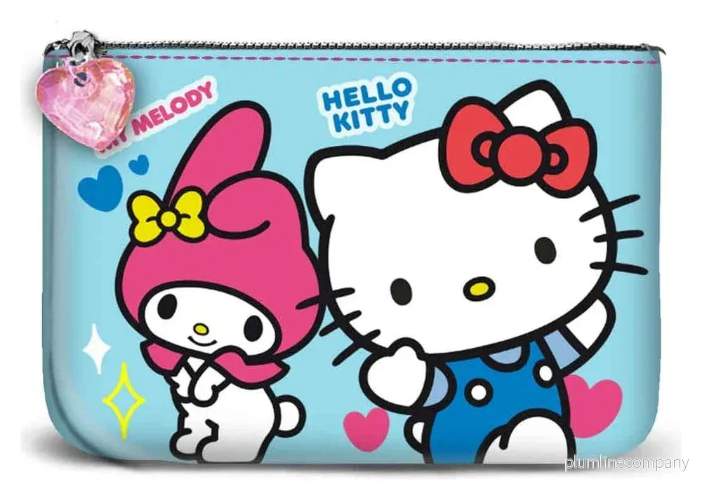 Sanrio Liten Fyrkantig Myntplånbok Hello Kitty Vänskap Blå Sanrio Liten Fyrkantig Myntplånbok Hello Kitty Vänskap Blå