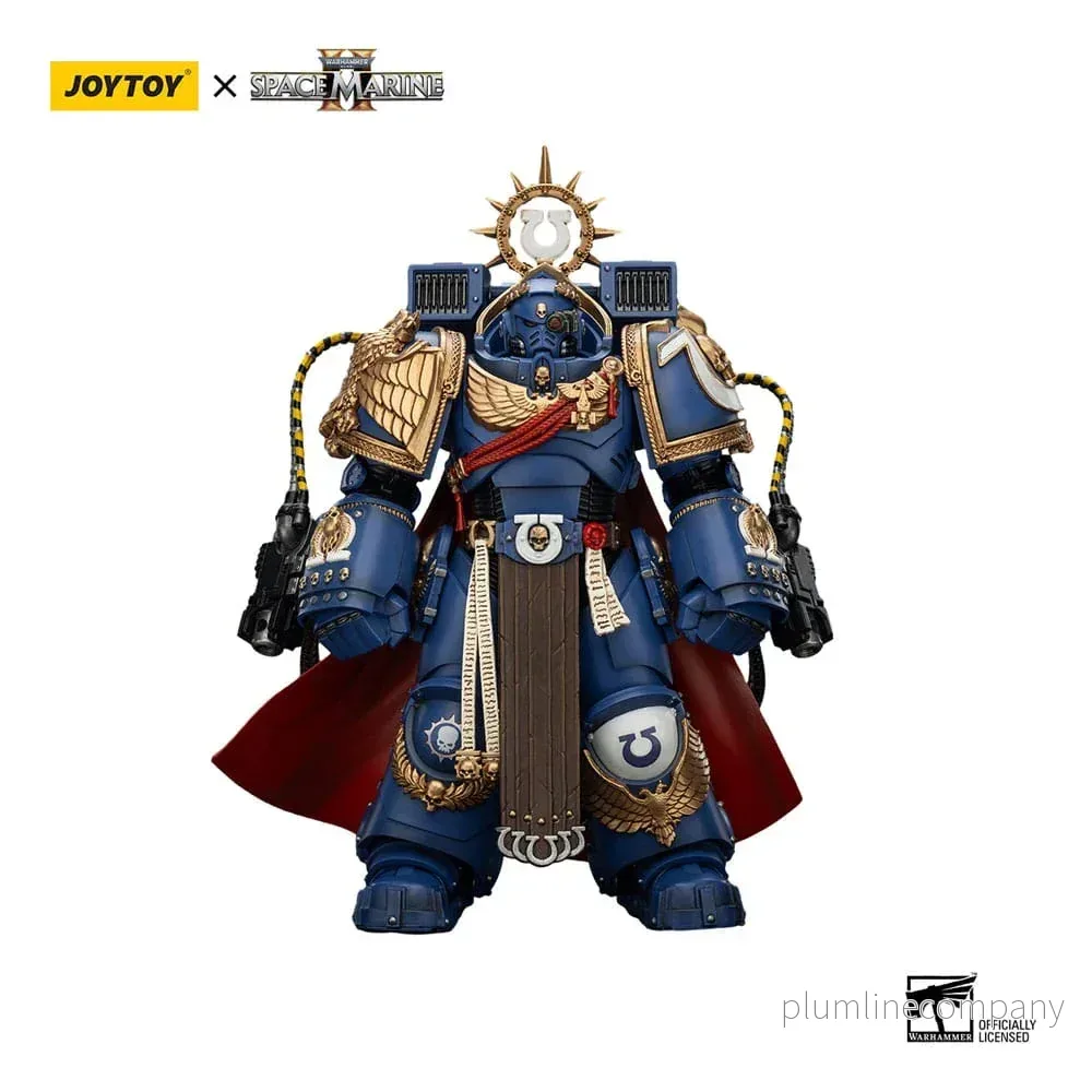 Warhammer 40k Action Figur Ultramarines Marneus Calgar Chapter Master med MKX Gravis Armour och Gauntlets of Ultramar 20 cm Warhammer 40k Action Figur Ultramarines Marneus Calgar Chapter Master med MKX Gravis Armour och Gauntlets of Ultramar 20 cm