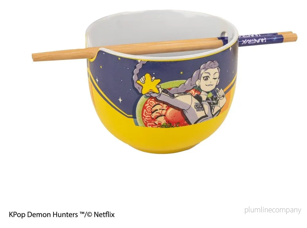 KPop Demon Hunters Ramen Skål med Ätpinnar Rumi Superstar Smak