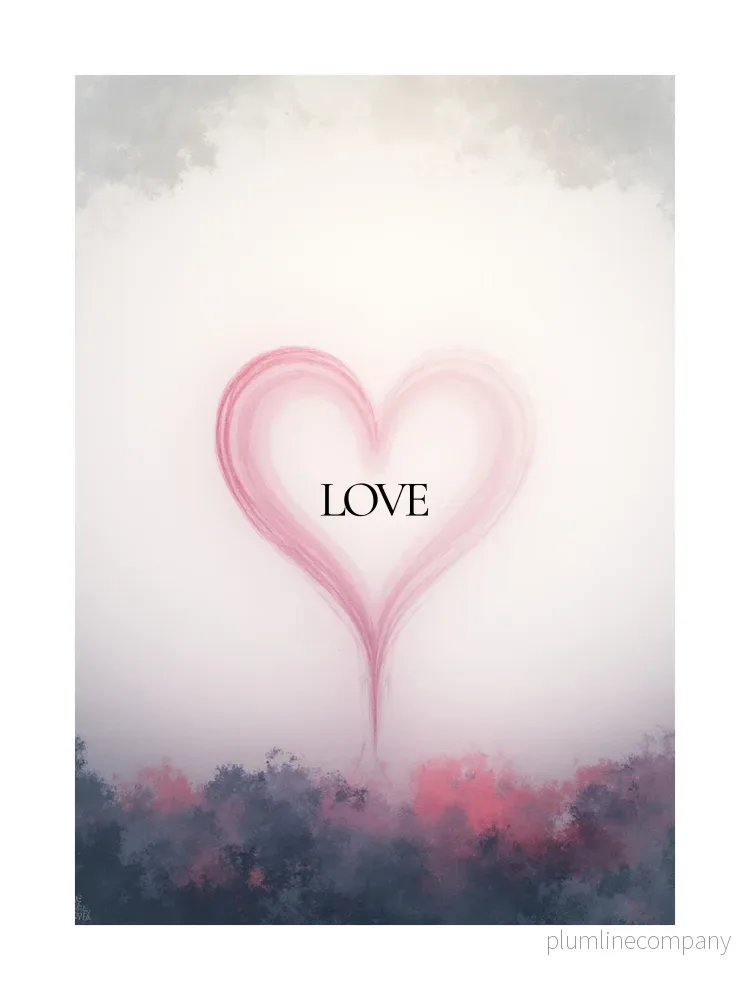 LOVE Minimal Text Poster