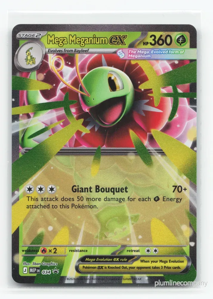 Mega Meganium ex 034 – Mega Evolution Black Star Promos Mega Meganium ex 034 – Mega Evolution Black Star Promos