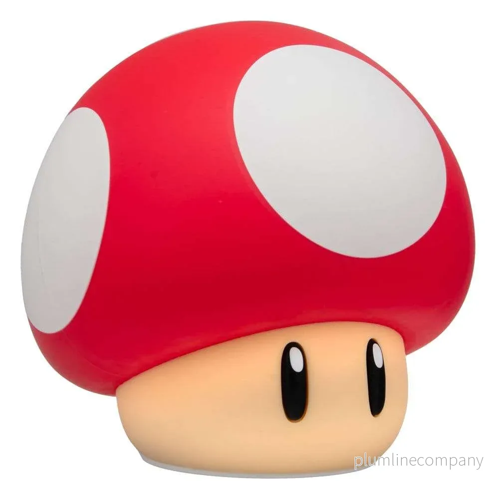 Super Mario SquishyGlo silikonlampa Super Mushroom uppladdningsbar 15 cm