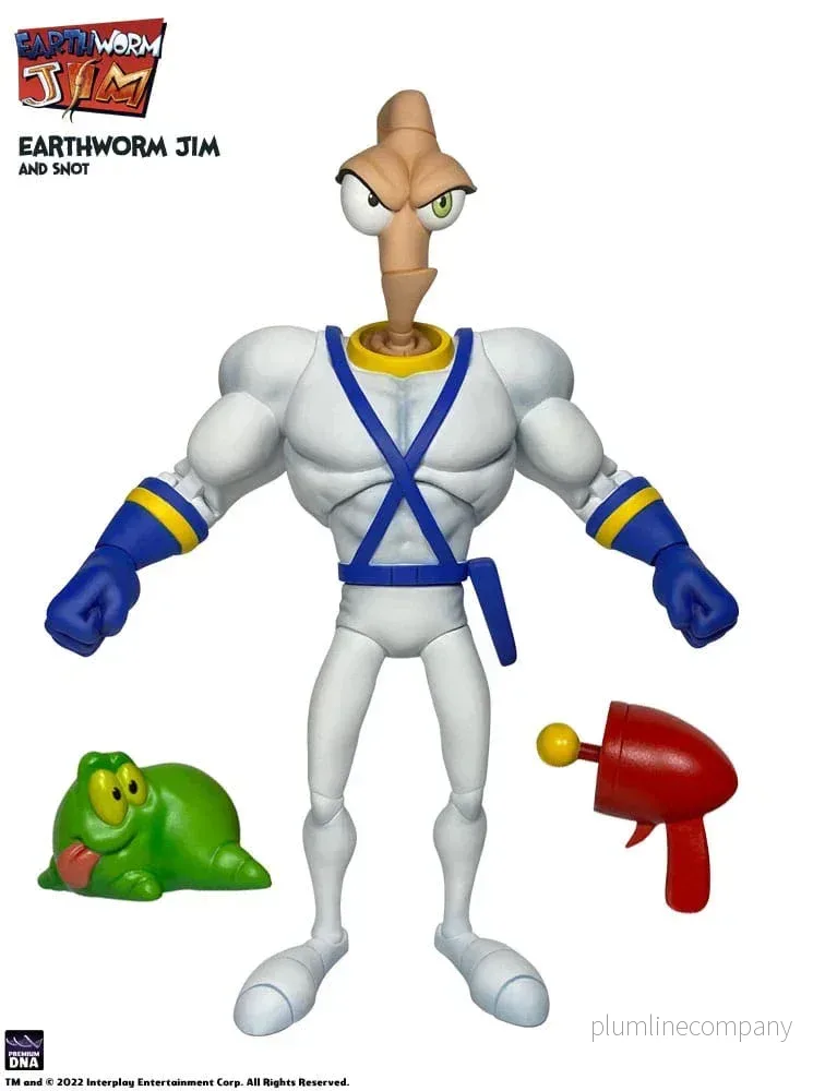 Earthworm Jim Action Figur Wave 1: Earthworm Jim & Snot 15 cm - Bild 2