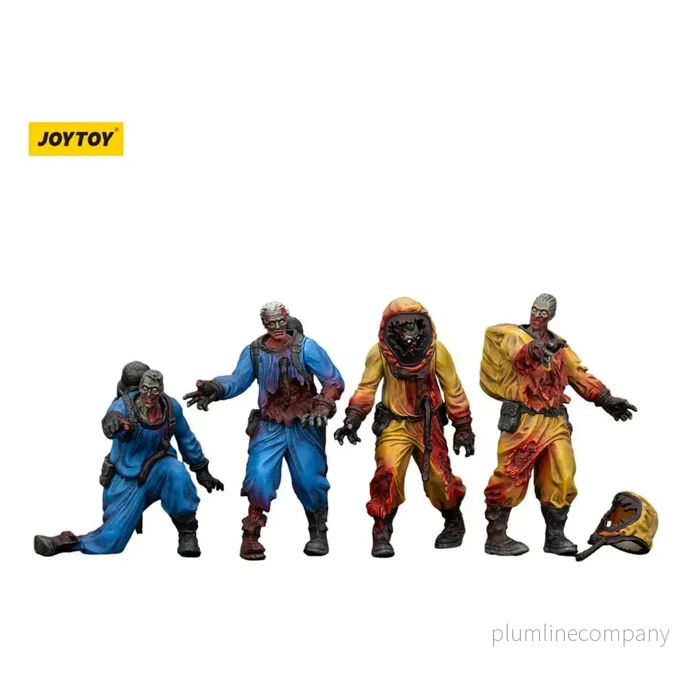 Zombie Dark Source Action Figurr 4-Pack Biochemical Lab Team 8 cm Zombie Dark Source Action Figurr 4-Pack Biochemical Lab Team 8 cm