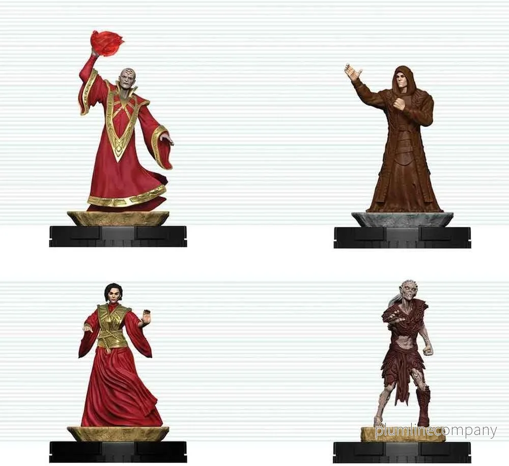 Dungeons & Dragons HeroClix 400: Figurset med Röda Trollkarlar från Thay Dungeons & Dragons HeroClix 400: Figurset med Röda Trollkarlar från Thay