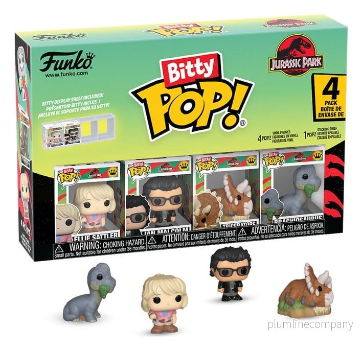 Jurassic Park Bitty POP! Figurer 4-Pack Triceratops 2,5 cm Jurassic Park Bitty POP! Figurer 4-Pack Triceratops 2,5 cm