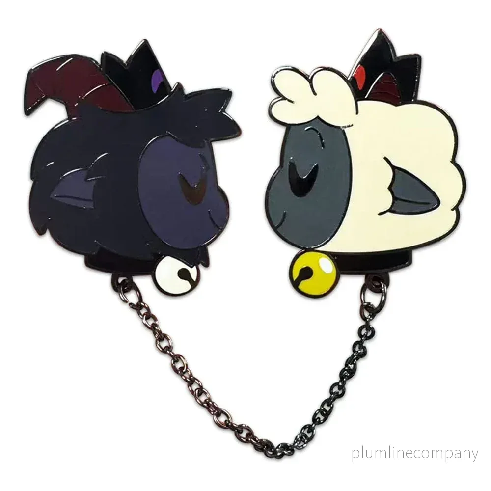 Cult of The Lamb Pin Badge Get och Lamm 5 cm - Bild 2