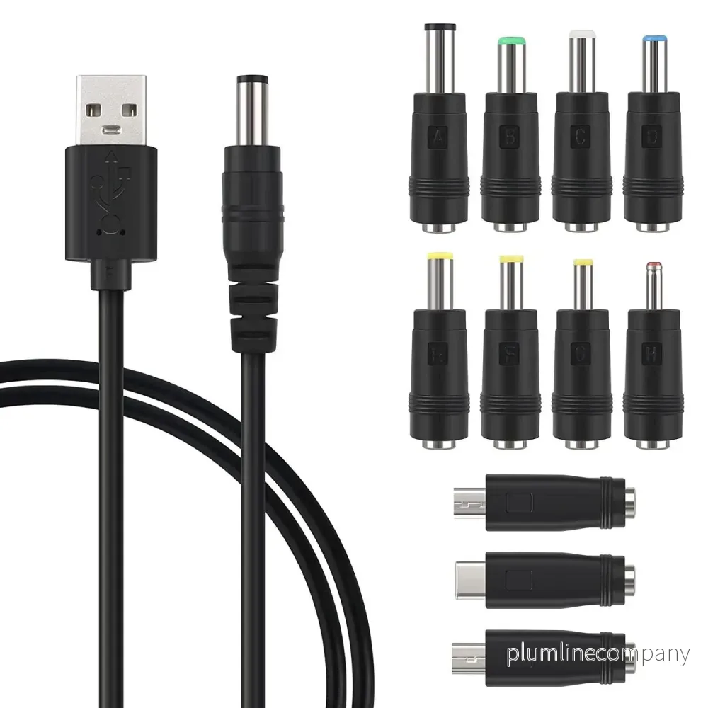 NÖRDIC 1m Strömkabel USB till DC med 11 kontakter USB DC POwer NÖRDIC 1m Strömkabel USB till DC med 11 kontakter USB DC POwer