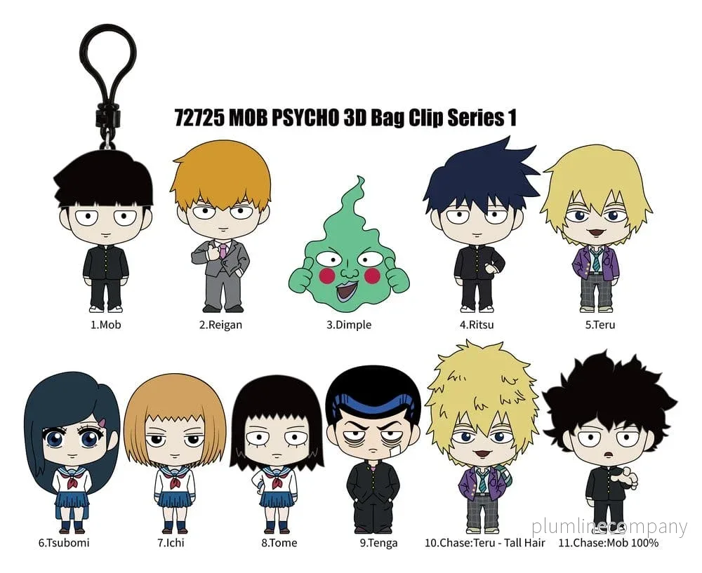 Mob Psycho 100 3D PVC-påsklämma Serie 1 Blindpåse, Display med 24 stycken - Bild 3