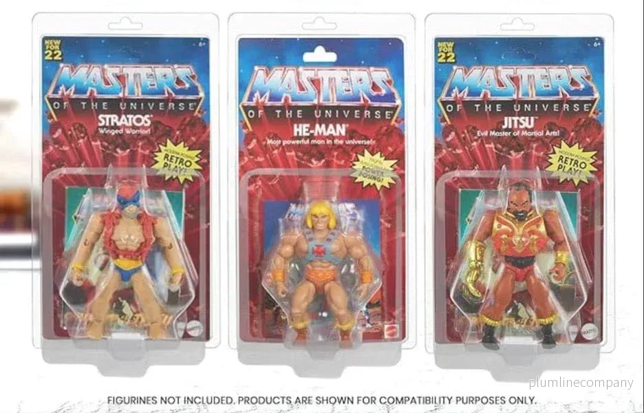 Clamshell PET Skydd för Masters of the Universe Action Figurr - 10-Pack - Bild 3