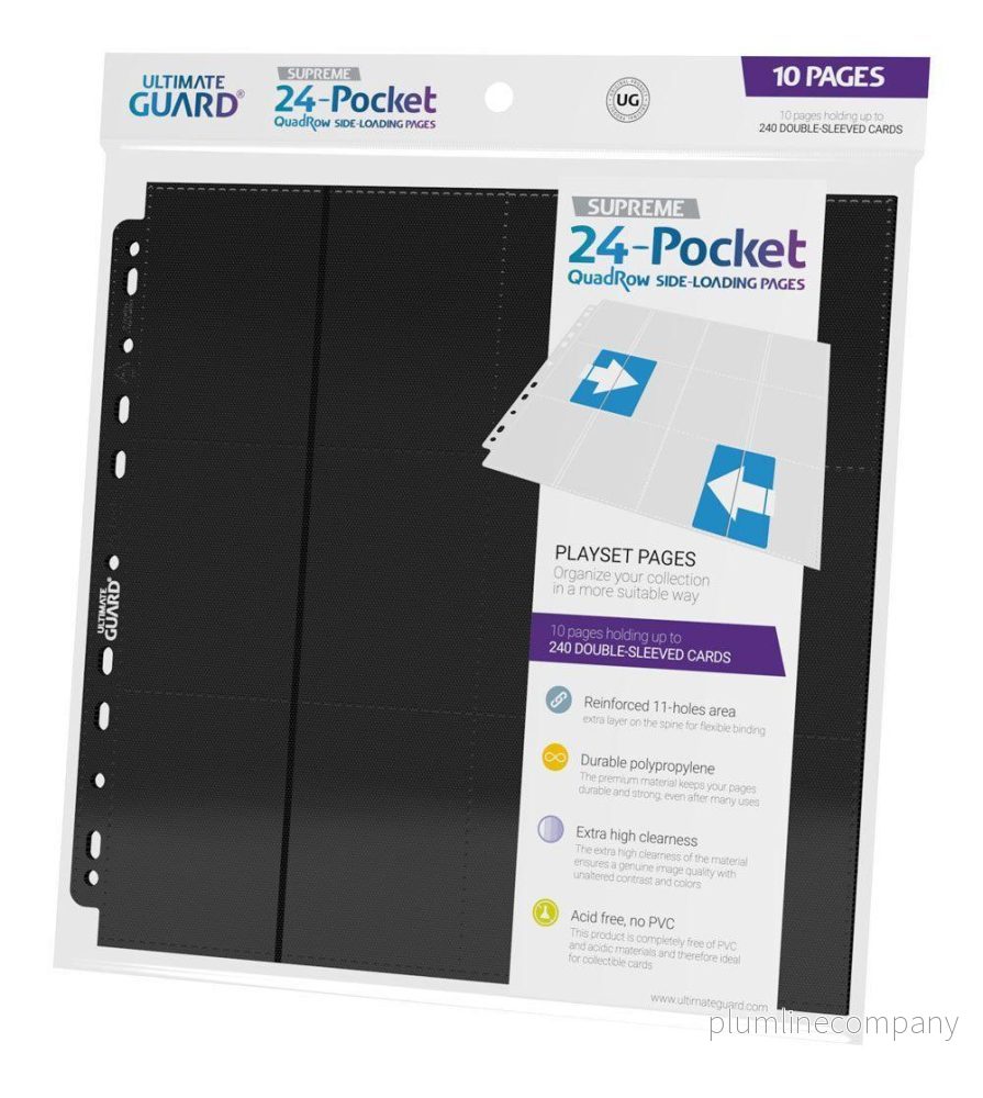 Ultimate Guard 24-Pocket QuadRow Sidor - Svart - Bild 3