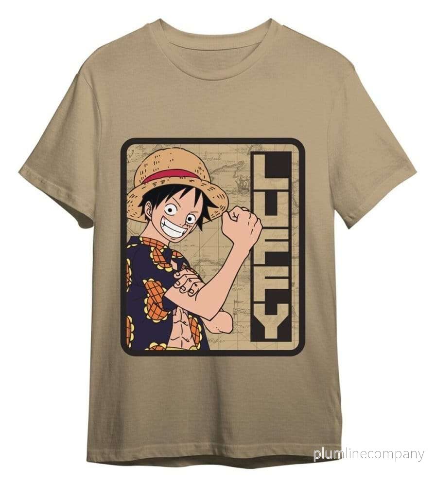 One Piece T-Shirt Monkey D. Luffy Sand One Piece T-Shirt Monkey D. Luffy Sand