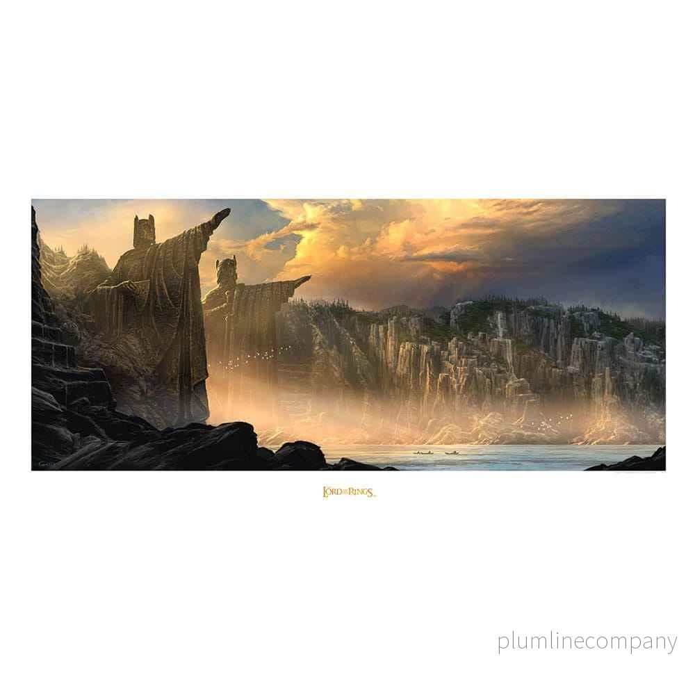 Lord of the Rings Konsttryck The Argonath – Kungarnas Pelare 59 x 30 cm Lord of the Rings Konsttryck The Argonath – Kungarnas Pelare 59 x 30 cm