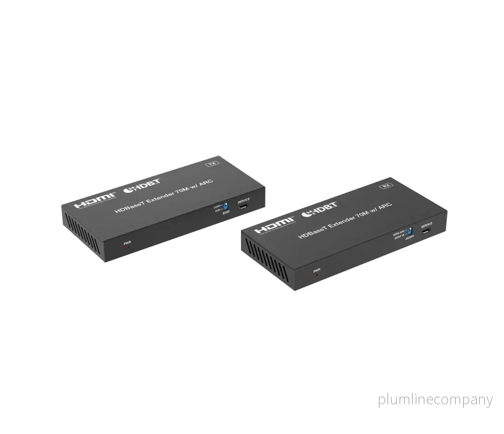 NÖRDIC HDMI 4K60 HDBaseT-förlängare med Toslink och ARC 70m CAT6 - Bild 2